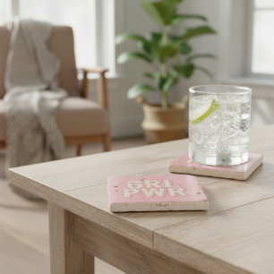 GRL PWR STONE COASTER