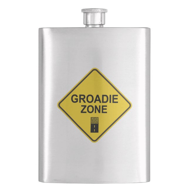 Groadie Zone Gravel Cycling Hip Flask (Front)
