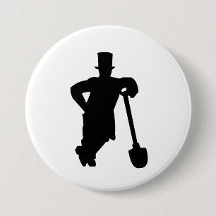 Grobar sa Lopatom 7.5 Cm Round Badge