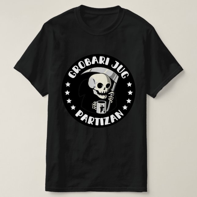 Grobari Jug Partizan T-Shirt (Design Front)