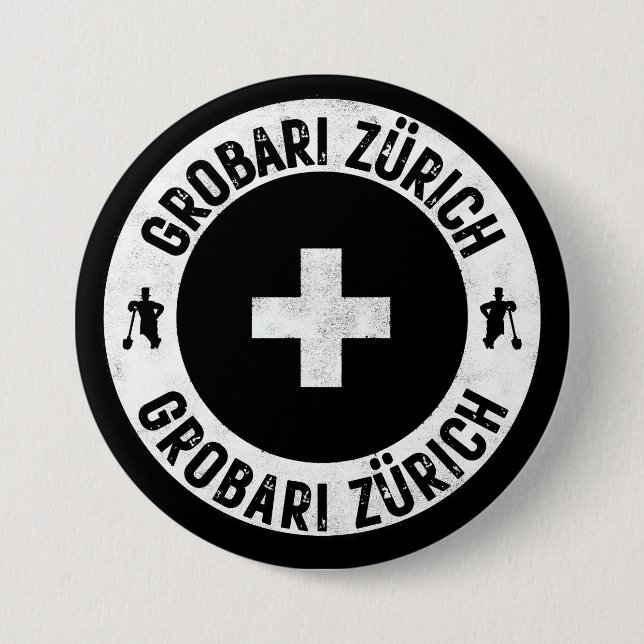 Grobari Zürich 7.5 Cm Round Badge (Front)