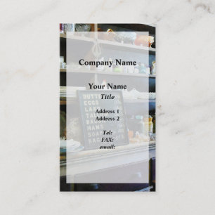 Groceries in General Store Business Card