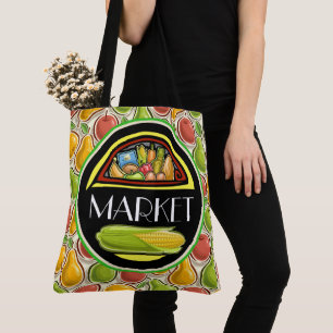 Grocery All Over Print Tote - See Back Bag
