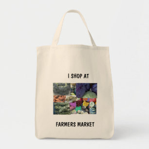 GROCERY BAG - I SHOP AT, FARMERS MARKET