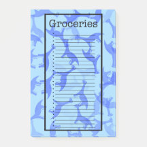 Grocery List Dinosaur Post it Notes