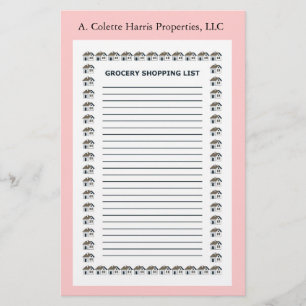 Grocery Note Pad- Design 1 Stationery
