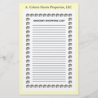 Grocery Note Pad- Design 4