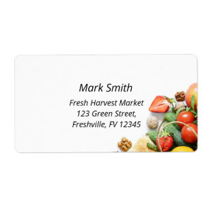 Grocery Shop Farmers Market Label Vegetable Shop