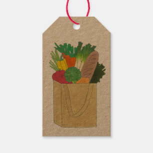 Grocery Shopping Greenmarket Market Fruit Veggies Gift Tags