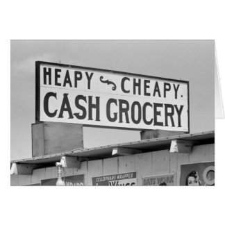 Grocery Sign, 1939