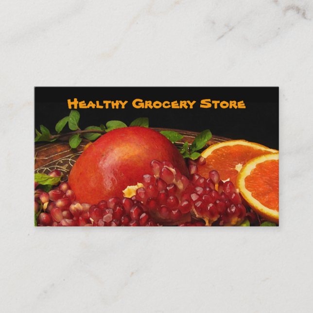 Grocery Store Business Card (Front)