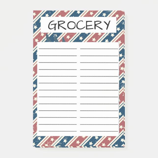 GROCERY STORE POST-IT NOTES (Front)