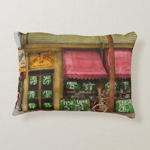 Grocery - The neighbourhood grocer 1939 Decorative Cushion