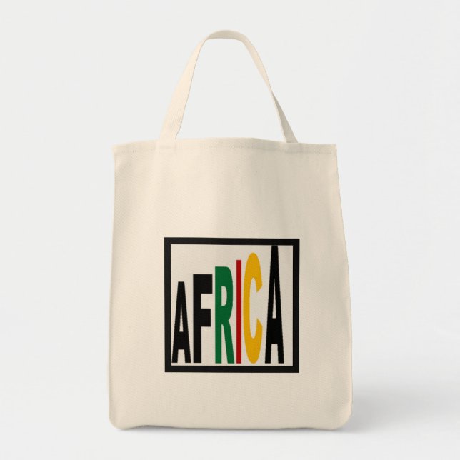 Grocery Tote   AFRICA   Bag (Front)