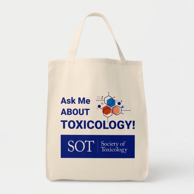 Grocery Tote - Ask Me About Toxicology (Abstract) Bag (Front)