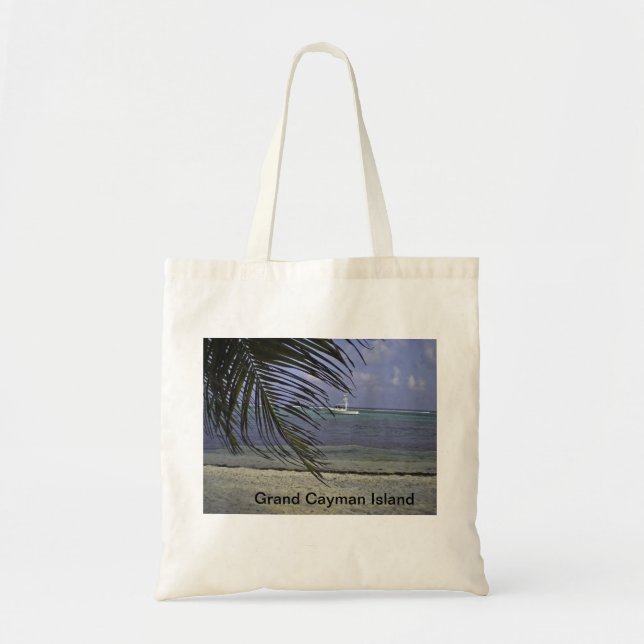 Grocery Tote Bag Grand Cayman (Front)