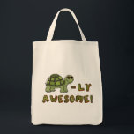 Grocery Tote Bag - Turtle-ly Awesome!<br><div class="desc">This will be so cute for that awesome kid or turtle lover you know!</div>