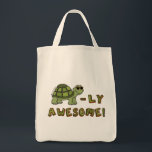 Grocery Tote Bag - Turtle-ly Awesome!<br><div class="desc">This will be so cute for that awesome kid or turtle lover you know!</div>