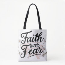 Grocery Tote Bag with Psalm 56:3-4 Bible Verse