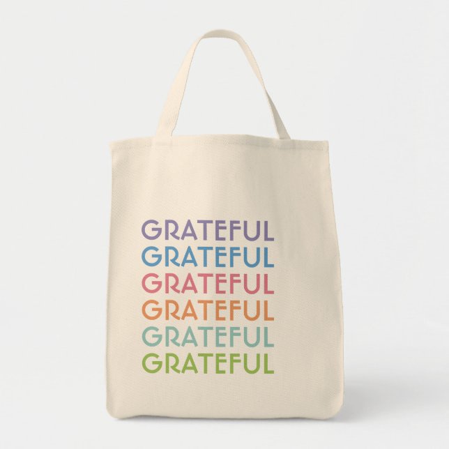GROCERY TOTE GRATEFUL BAG (Front)