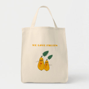 Grocery Tote with pears Bag