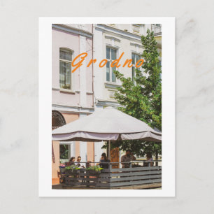 Grodno Belarus Architecture City Bar Restaurant Postcard