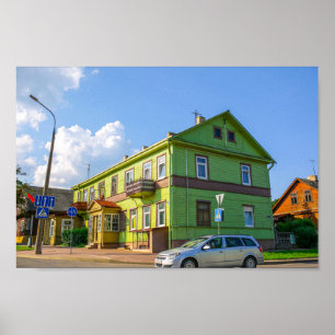 Grodno Belarus Architecture city cityscape street Poster