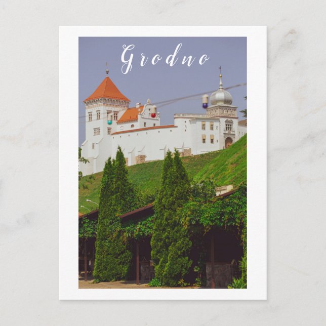 Grodno Belarus Architecture City View Castle Postcard (Front)