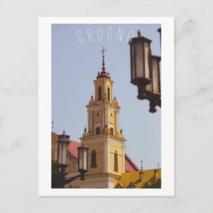 Grodno Belarus Architecture City View Postcard