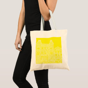 Grodno Belarus Architecture City View Sketch Tote Bag