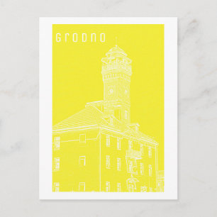 Grodno Belarus Architecture City View Water Tower Postcard