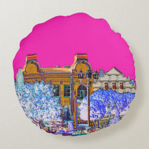 Grodno Belarus Architecture Round Cushion