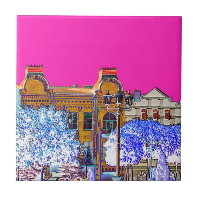 Grodno Belarus Architecture Tile (Front)