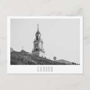 Grodno Belarus City Architecture Minimalism Postcard