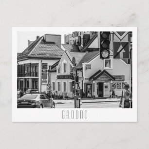 Grodno Belarus City Architecture Street View Postcard