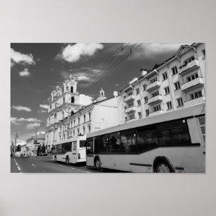 Grodno Belarus Cityscape Architecture City View Poster