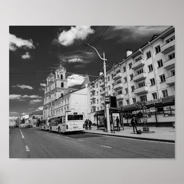 Grodno Belarus Cityscape Architecture City View Poster (Front)