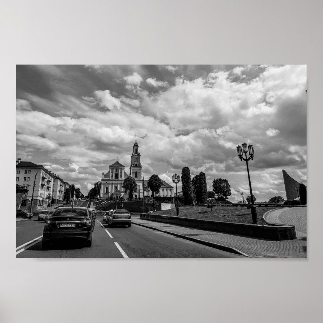 Grodno Belarus Cityscape Architecture City View Poster (Front)