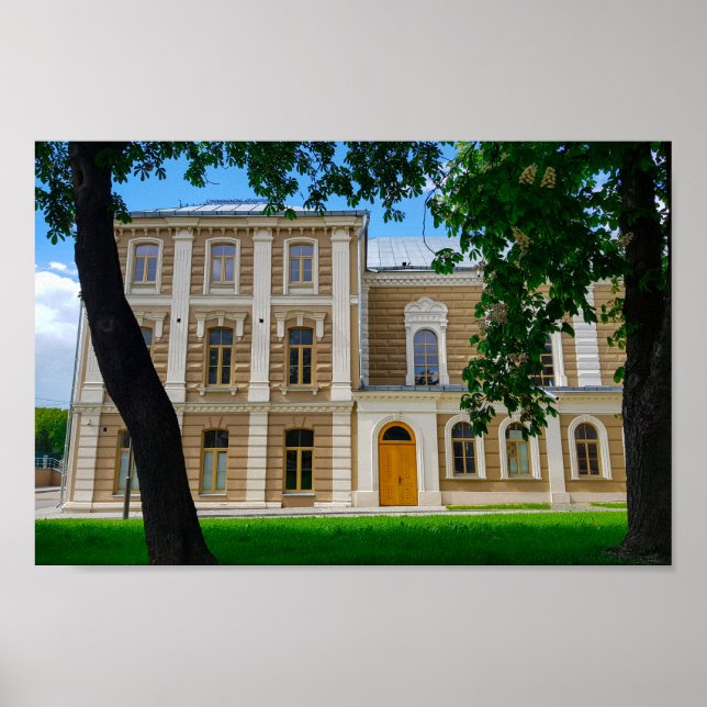 Grodno Belarus Cityscape Architecture Synagogue Poster (Front)