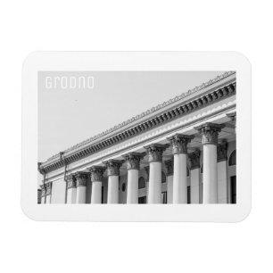 Grodno Belarus Soviet Architecture Minimalism Magnet
