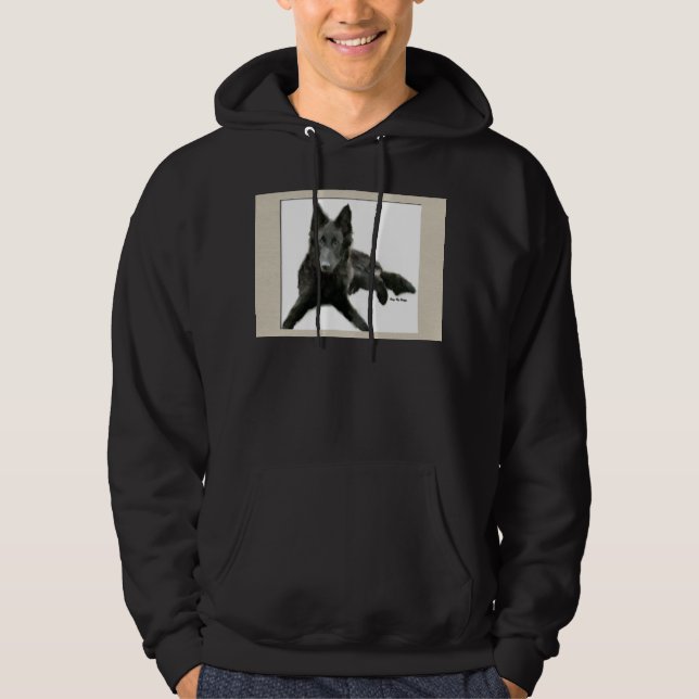 Groenendael Belgian Sheepdog Gifts Hoodie (Front)