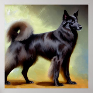 Groenendael Belgian Shepherd Dog Poster