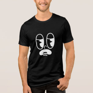 Groggy Glitch Face Tri-Blend Shirt
