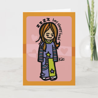 groggy greetings. card