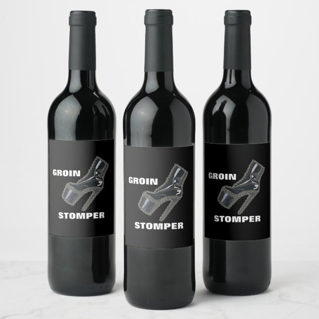 GROIN STOMPER   WINE LABEL (Bottles)