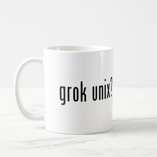 grok unix? coffee mug (Left)