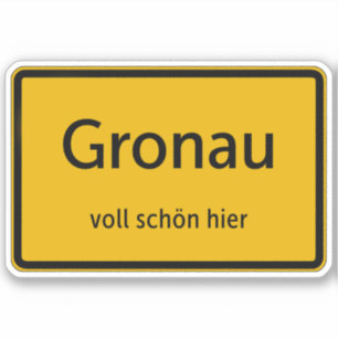 Gronau Sticker Autosticker