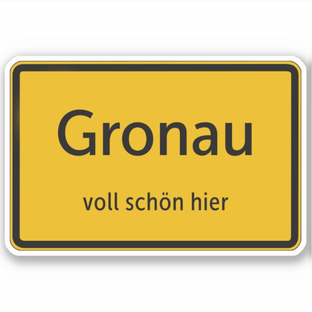 Gronau Sticker Autosticker (Front)