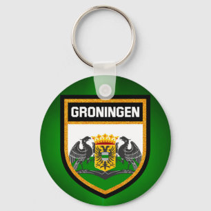 Groningen Flag Key Ring