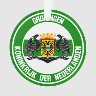 Groningen Round Emblem Ornament